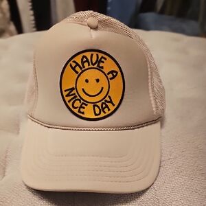 OTTO Beige Mesh Trucker Hat